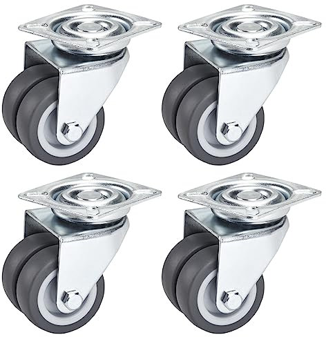 SOTECH Ruedas para muebles Diámetro de la rueda 50 mm, capacidad de carga 400 kg Ruedas para cargas pesadas Ruedas para muebles