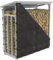 LAWA Living and Lifestyle Kaminholzregal aussen Metall mit Dach VERZINKT 188x70x188 45kg 3t Kaminholzunterstand Stapelhilfe für Brennholz Feuerholzregal Holzlager (Silber mit Plane)