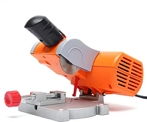 Mini scie à onglet, 7800 tr/min, scie à tronçonner sur table, acier, bois de laiton, réglable de 0 à 45 degrés, pour bois, zinc, aluminium, etc.