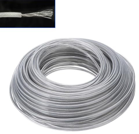 BIGP Filo Decespugliatore con Anima di Acciaio 3mm, 40M Filo per Decespugliatore, Professionale Filo Tagliabordi Filo di Ricambio per Decespugliatore, Giardinaggio