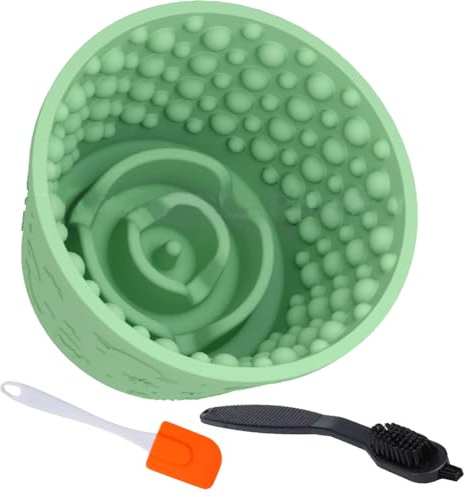 Dog Lick Bowl,Anxiety Relief Non-Slip Silicone Treat Bowl,Durable Anti-Choking Long-Lasting Enrichment Slow Feeder Licking Mat for Small Medium Large Breed,Freezable BPA Free Silicone Dishwasher Safe