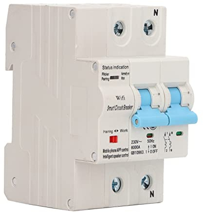 Omquot Intelligent wifi-brytare med fjärrkontroll och tidsfunktion för hemautomation AC230V (80A)