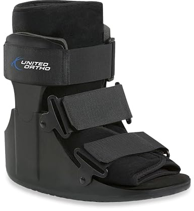 United Ortho USA14011 Short Cam Walker Fracture Boot, Extra Small, Black