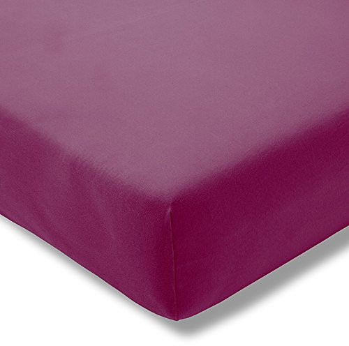 ESTELLA Spannbetttuch Zwirnjersey | Fuchsia