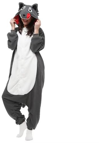 LBJR Pigiama Animali Adulti Cosplay Costume Pigiamone Intero Onesie