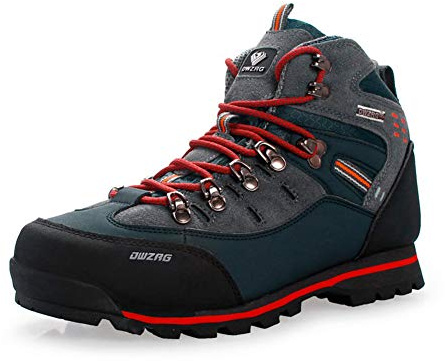 Homme Bottes de Randonnée Chaussures de Marche Outdoor Sports d'escalade Rouge 45 EU