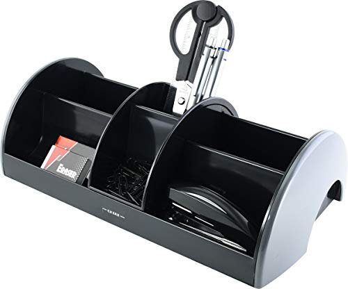 Exerz Organizador de Escritorio con Accesorios de Oficina (30x16x9 cm) - Organizador Multifuncional para Oficina y Hogar (Color Gris)