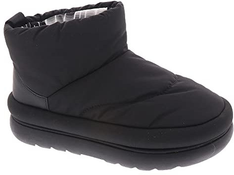 UGG Stiefelette Classic Maxi Mini, Textil, Schwarz, Damen EU 7/38