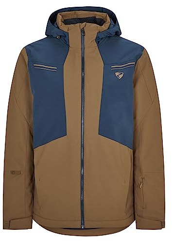 Ziener Herren TAFAR Ski-Jacke/Snowboard-Jacke | atmungsaktiv, wasserdicht, walnut dob, 52
