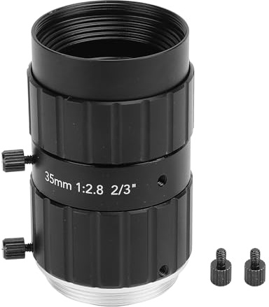 Eujgoov Industrikamera SLR-kameror Objektiv, C-fäste 35mm F2.8 12MP Manuell Bländare Teleobjektiv