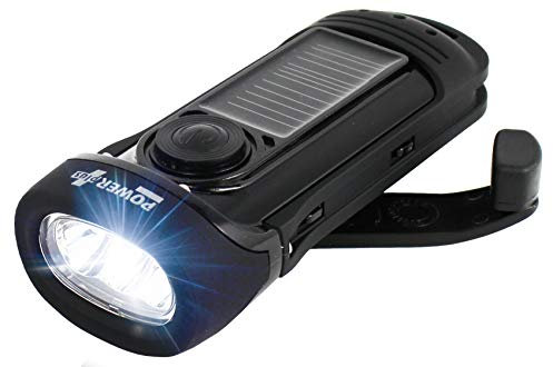 Power Plus Barracuda Torche Solaire et à manivelle À LED
