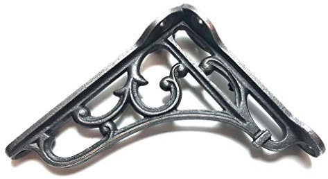 knobs and knockers A Pair of Small Classic Victorian Scroll Shelf Brackets 4 Inch Bracket Cast Iron