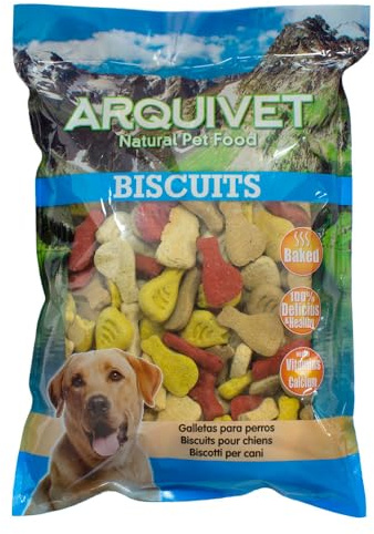 ARQUIVET Biscotti per Cani 'Prosciutto Mix' - 1 kg - Snack per Cani