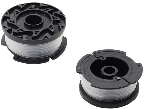 SECURA Lot de 2 bobines de Fil de 1,6 mm compatibles avec Les débroussailleuses Black&Decker GLC3630L20