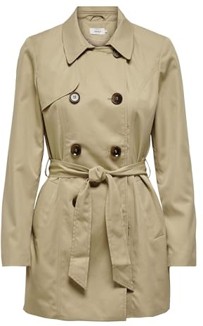 ONLY Women's Onlvalerie Trenchcoat Otw Noos Double breasted trench coat (pack of 1)