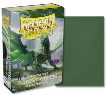 Arcane Tinmen Dragon Shield Japanese Forest Green Matte Card Sleeves, Box of 60