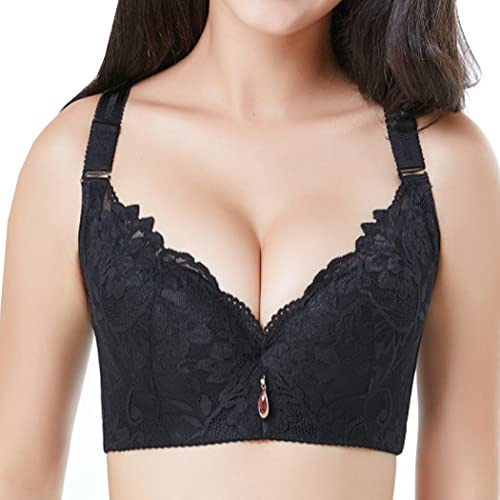ZESLIV Dam-BH minimizer utan bygel, stora storlekar, spets, push-up, bh, bekväm bystier