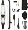 Festnight Kajak Aufblasbar 1 Personen Schwarz,Schlauchboot 1 Personen,Aufblasbares Kanu,Boot Aufblasbar,Aufblasbare Kajak 375x72x31 cm Polyester