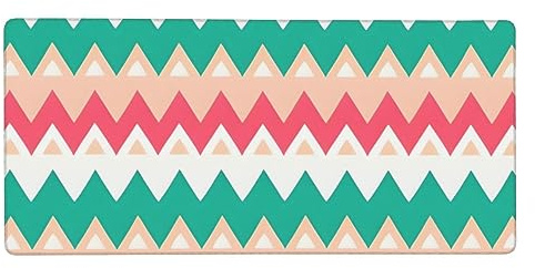 Colour Curve Ripple Chart Extended Gaming Mouse Pad (16x35.5 Inches), Non-Slip Waterproof Wear-Resistant Thickened Natural Rubber Base.