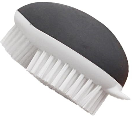 Spazzola per la pulizia di frutta e verdura, spazzola per verdure antiscivolo, impugnatura comoda, mini gadget da cucina, lavabile in lavastoviglie (grigio)