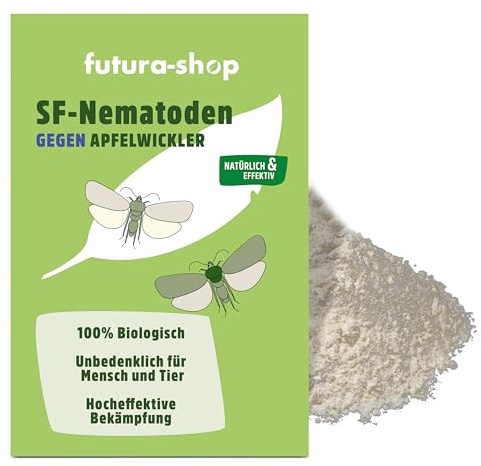 SF Nematoden gegen Apfelwickler 100% biologische und giftfreie Bekämpfung 10 Mio. für 3 Hochstamm oder 10 Spalierbäume | Nützlinge zur Bekämpfung von Apfel wicklern