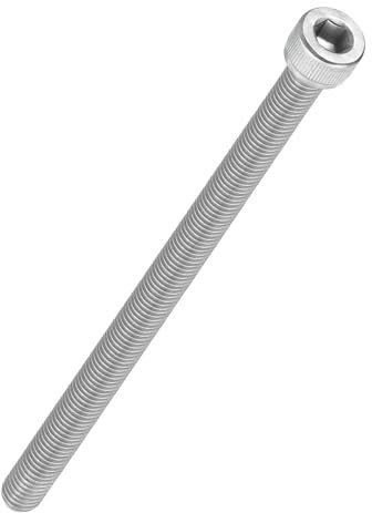 Kozelo 2Pcs Vis à Tête Cylindrique à Six Pans Creux - [M8-1,25 x 140mm] Acier Inoxydable 304 Filetage Complet Tête Fraisée Allen pour Moteur Électrique Impression 3D Ventilateur, Argent