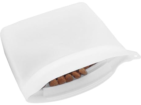 Godisväska för hundar, snacks i silikon för hundar, hundgodisväska liten foderväska för hundträning, multifunktionell foderväska för utomhusträning 12,5 x 9,5 x 2,5 cm