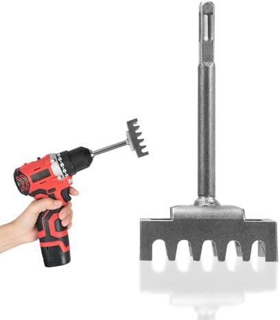 Qivine Cincel Albañil 165 x 85 mm, 40cr Cincel para Martillo Percutor con Cabeza Cuadrada, Mampostería de Cinceles para Baldosas, Hormigón, Herramienta de Taladro