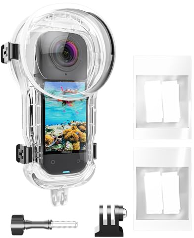 LHPHEIX 60M Dive Case for Insta360 X5,Invisible Waterproof Case,360° Fully Underwater Housing Case Cover Compatible with Insta 360 X5 Accessories
