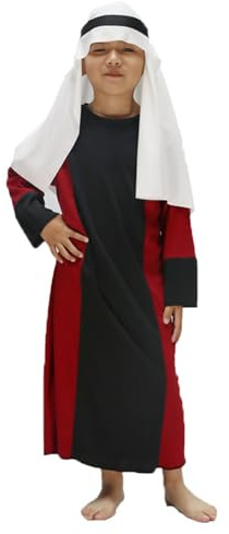 Generisch Elegante vestido de disfraz para niños y adultos, vestido tradicional para desfiles, unisex, para festivales, Negro , L