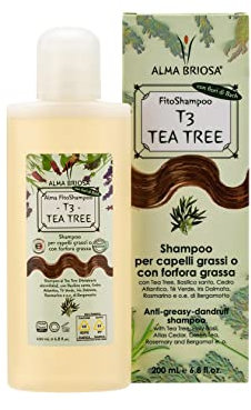 Alma Briosa FitoShampoo T3 Tea Tree Shampoo für fettiges und fettiges Haar - 200 ml
