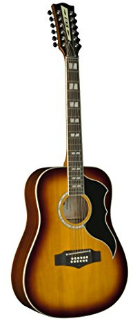 EKO GUITARS – Ranger XII VR EQ, Decke aus Fichte, Zargen, Boden und Hals aus Mahagoni, Griffbrett aus südamerikanischem Roupanà, Farbe Honey Burst