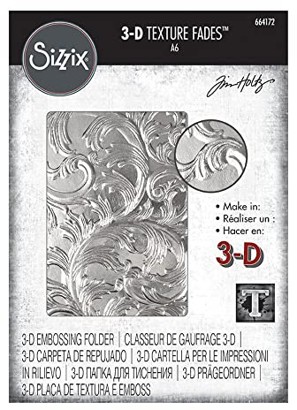 Sizzix 3-D Texture Fades Embossing Folder, Multi Color