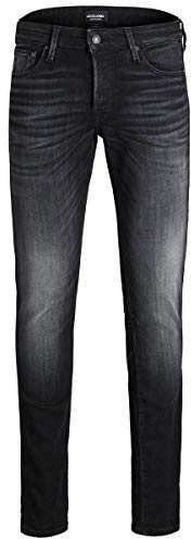 JACK & JONES Male Slim Fit Jeans Glenn Icon 557 50SPS, Svart denim, 31W / 32L