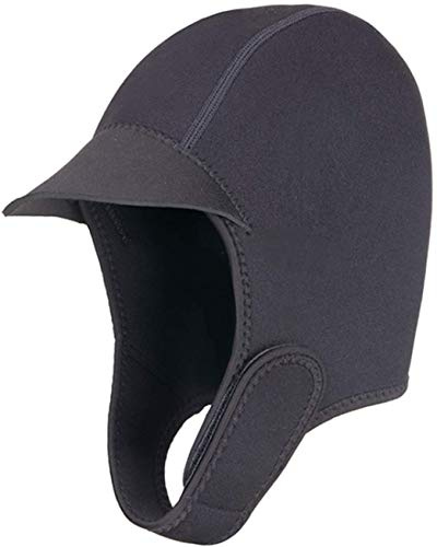 JINTN Unisex Wetsuit Hood 2MM Neoprene Scuba Diving Cap Men Women Swim Cap with Brim Adjustable Dive Hood Hat Water Sport Hood Hat Surfing Hat for Kayaking Paddle Sailing Surf Rafting