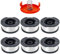 Covienapp 6 Pack String Trimmer Spool for Black&Decker AF-100 Auto-Feed Grass Trimmer Line Replacement Spool 30 ft 0.065 (6 Spools+1 Cap+1 Spring)