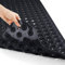 Yimobra Tapis de bain extra long antidérapant pour baignoire avec trous de drainage, ventouses, sans phtalates, sans latex, sans BPA et lavable en machine (100 x 40 cm, noir)