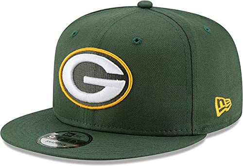 New Era NBA Men's 9Fifty Snapback Cap, Green Bay Packers, One Size