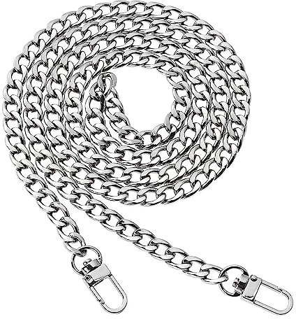 XPEX Cadena para bolso, Bandolera para bolso 120 cm, Cadenas para bolsos, cadenas para bolsos de ganchillo, cadenas para bandoleras, cadenas para bolsos, cartera, clutch
