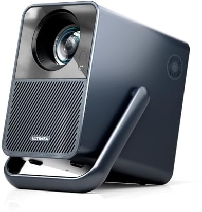 ULTIMEA 2025 Upgrade Beamer 4K Heimkino Unterstützt, Smart Beamer Handy Outdoor Bluetooth Wi-Fi, 6D Trapezkorrektur, Android TV, Netflix, Projektor 1000 ANSI Lumen, Dolby Audio, Poseidon E40