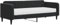 vidaXL Tagesbett, Gästebett mit Matratze, Sofabett Schlafsofa für Schlafzimmer Wohnzimmer, Bettsofa Sofa 2-in-1, Schwarz 90x200cm Samt