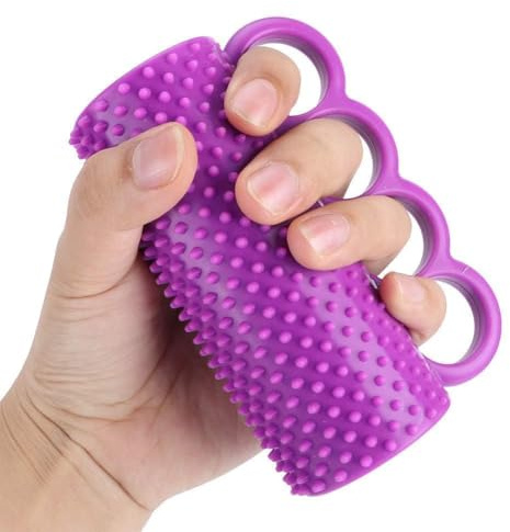 Handgreppsförstärkare fingerförstärkare för stroke hemiplegi rehabilitering – lila greppboll för förbättrad muskelstyrka och ledaktivitet