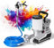 Fablestoryem Pulverizador de Pintura Sin Aire Portátil de 1600W, Pistola Pulverizadora de Pared, Pulverizador de Pintura de 2,5L/Min, con 3 Velocidades Ajustables, Capacidad de 2L, 36x16x33,5cm,220V