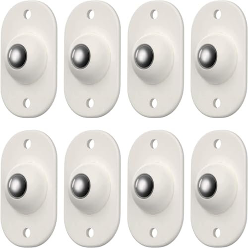 8 Mini Ruedas Adhesivas Giratorias VAZCAN® | Ideales para mover pequeños muebles y electrodomésticos sin rayar las superficies y sin complicadas instalaciones