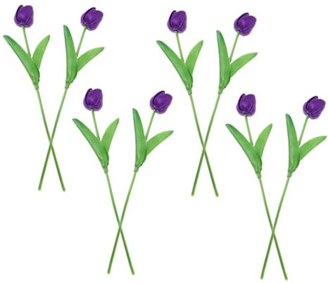 Cabilock 8stücke Künstliche Tulpen Blumen Real Touch Kunstblumen Tulpen Bouquet Für Zuhause Hochzeitsszene