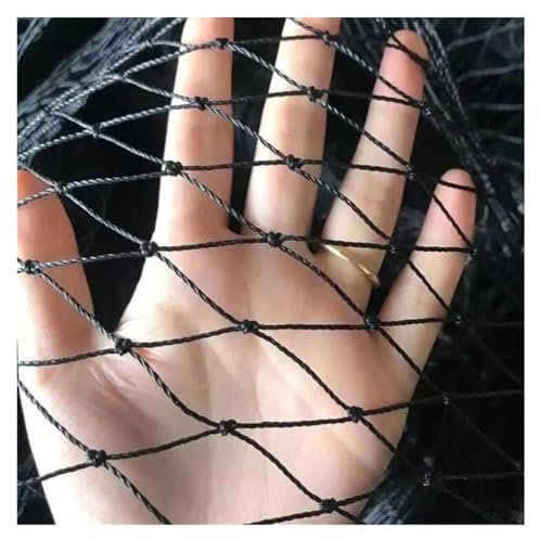 Filet de protection robuste en nylon noir pour arbres fruitiers, pêche et clôtures - 2 x 10 m (grille 2 x 2 cm) - Grille polyvalente - Protection contre les oiseaux et la faune sauvage