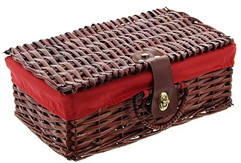 FRANK FLECHTWAREN Weidenkoffer mit Textil