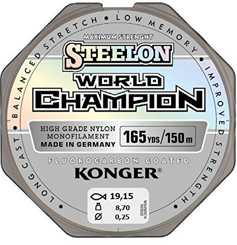 Angelschnur KONGER World Champion Fluorocarbon Coated 0,10-0,30mm/150m Monofile Schnur super stark ! (0,25mm / 8,70kg)