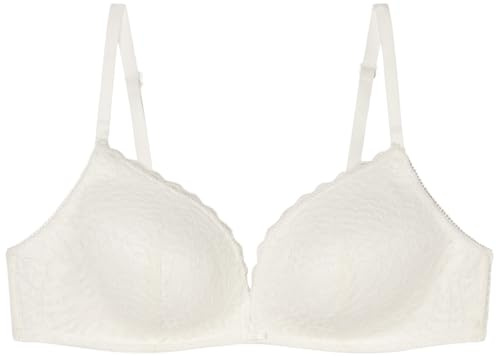 Women'Secret Vadderad triangel-behå, elfenben, 95B, Vit, 95B