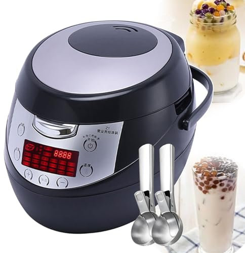 forplubossmmp Máquina Automática De Té De Burbujas con Pantalla Táctil, 900W, para Pudín, Gelatina Y Té De Burbujas, Mango con Diseño De Aislamiento Térmico, Aleación De Aluminio Y Material Abs